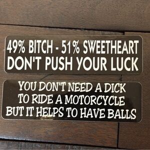 Stickers for Women’s Motorcycle Helmet - New - Selling as Set